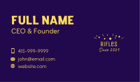 Confetti Wordmark Business Card Image Preview