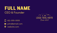 Confetti Wordmark Business Card Image Preview