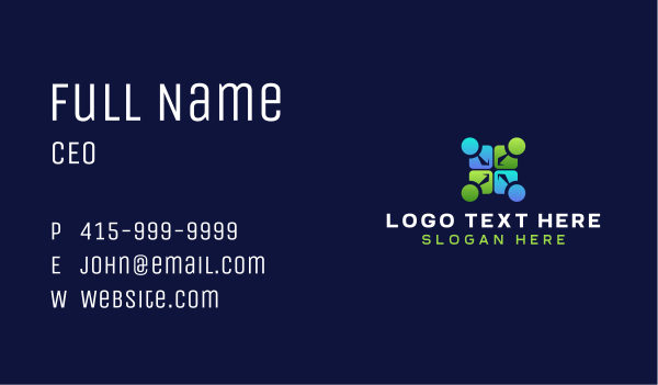 People Group Employee Business Card Design Image Preview