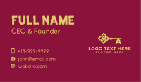 Golden Luxury House Key Business Card Image Preview