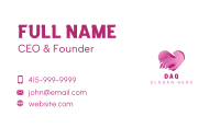 Heart Caregiver Charity Business Card Image Preview