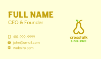 Fresh Yellow Pear Fruit  Business Card Image Preview