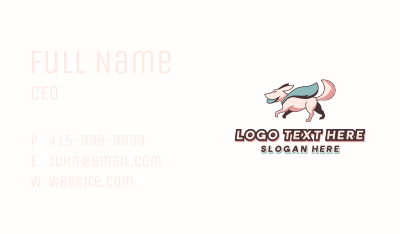 Superhero Pet Dog Business Card Image Preview