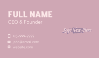Pink Watercolor Paint  Business Card Image Preview