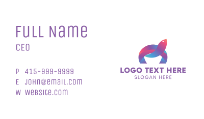 Abstract Gradient Tortoise Business Card Image Preview