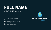 Water Droplet Leaf Business Card Design