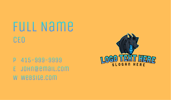 Dragon Streaming  Clan Business Card Design Image Preview