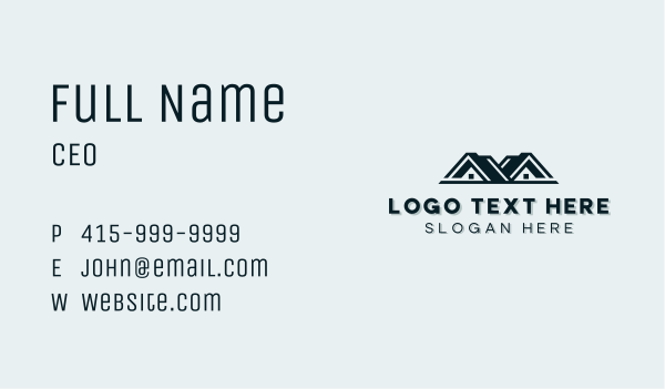 House Roof Real Estate Business Card Design Image Preview