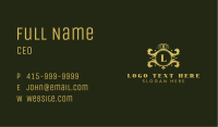 Premium Crown Ornament Crest Business Card Image Preview