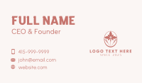 Flower Acupuncture Emblem  Business Card Image Preview