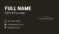 Generic Luxury Company Business Card Preview