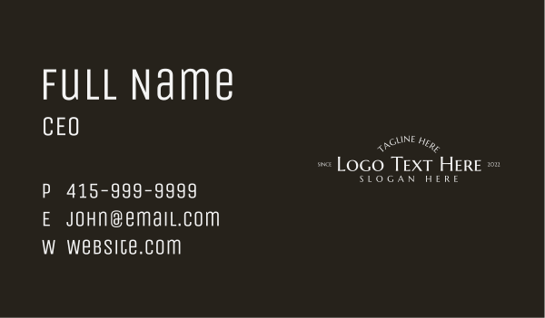 Generic Luxury Company Business Card Design Image Preview