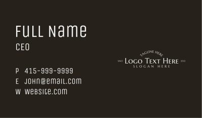 Generic Luxury Company Business Card Image Preview