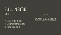 Street Gothic Wordmark Business Card Image Preview