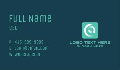 Spiral Media Startup Business Card Image Preview