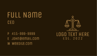 Supreme Court Justice Scale Business Card Image Preview
