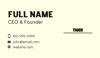 Simple Business Wordmark Business Card Image Preview