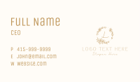 Flower Ornament Wreath Letter Business Card Image Preview