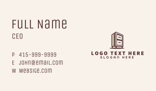 Interior Cabinet Furniture Business Card Design Image Preview