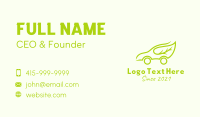 Eco Friendly Car  Business Card Design