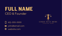Lady Justice Balance Scale Business Card Image Preview