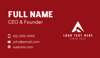 Navigation Arrow Letter A Business Card Preview