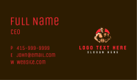 Masculine Gym Trainer Business Card Image Preview