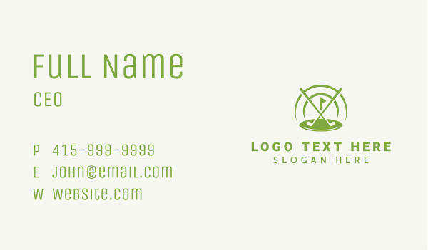 Golf Club Competition Business Card Design Image Preview
