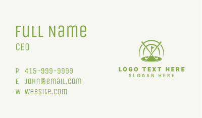 Golf Club Competition Business Card Image Preview