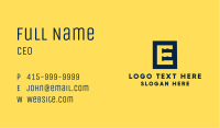Flashlights Letter E Business Card Image Preview
