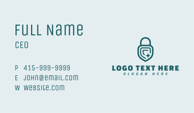 Lock Shield Security Business Card Image Preview