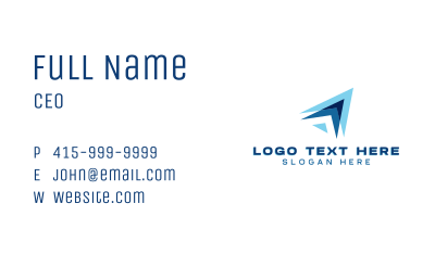 Plane Shipment Forwarding Business Card Image Preview