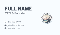 Ocean Palm Tree Beach Business Card Preview