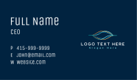 Wave Lines Audio Business Card Image Preview