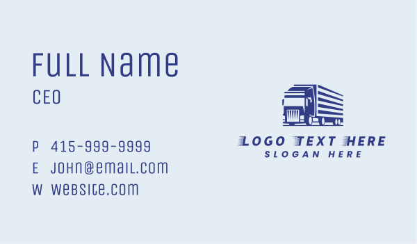 Freight Cargo Trucking Business Card Design Image Preview
