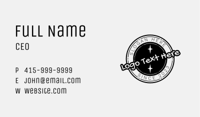 Circle Star Stamp Business Card Image Preview