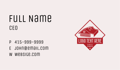 House Roofing Badge Business Card