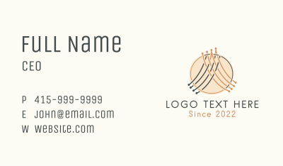 Handcrafted Sewing Textile Business Card Image Preview