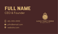 Golden Crown Lettermark Business Card Design
