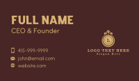 Golden Crown Lettermark Business Card Preview