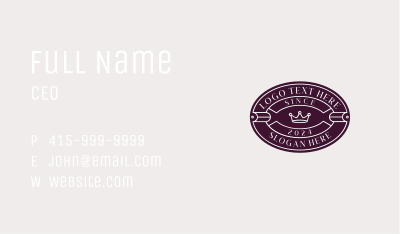 Professional Crown Boutique Business Card Image Preview