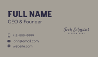 Deluxe Script Calligraphy Business Card Image Preview