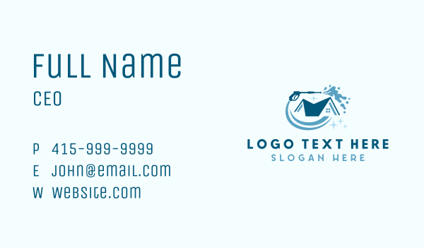 Pressure Washing Home Cleaner Business Card Design Image Preview