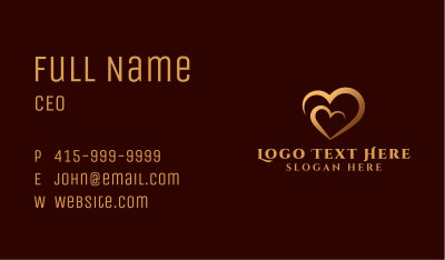 Caring Heart Foundation Business Card
