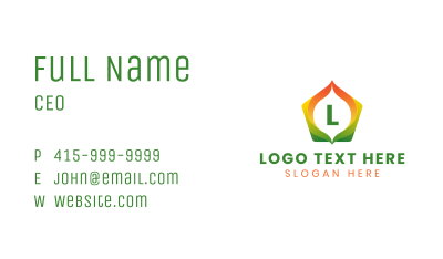 Marketing Business Lettermark Business Card Image Preview