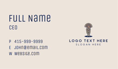 Mayan Sculpture  Business Card Image Preview