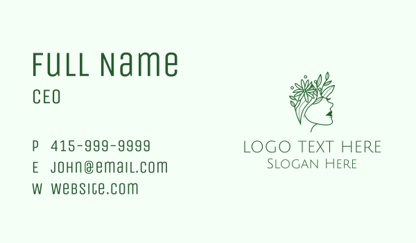 Beauty Nature Goddess Business Card Design Image Preview