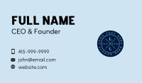 Blue Vintage Business Business Card Image Preview