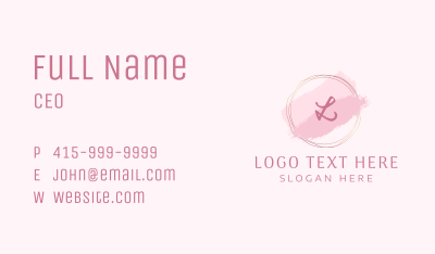 Beauty Cosmetics Letter Business Card Image Preview