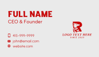 Red Dragon Letter R  Business Card Image Preview